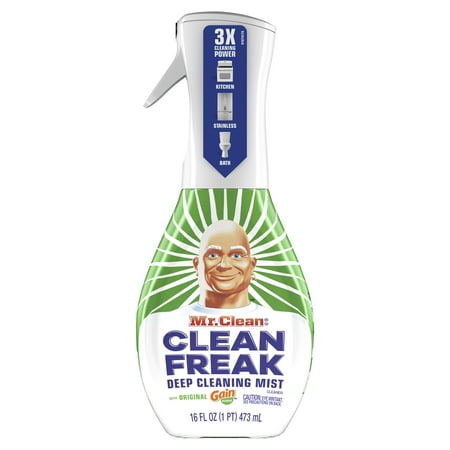Mr. Clean, Clean Freak Deep Cleaning Mist Multi-Surface Spray, Gain Original Scent Starter Kit, 1 count, 16 fl (Best Home Dry Cleaning Kit Review)