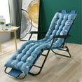 thumbnail image 4 of VUYUEN Clearance Sun Lounger Chair Cushions, Sundlight Patio Cushions Chaise Outdoor Mattress Recliner Quilted Thick Padded Seat Cushion Reclining Chair Rocking with Ties, 4 of 7