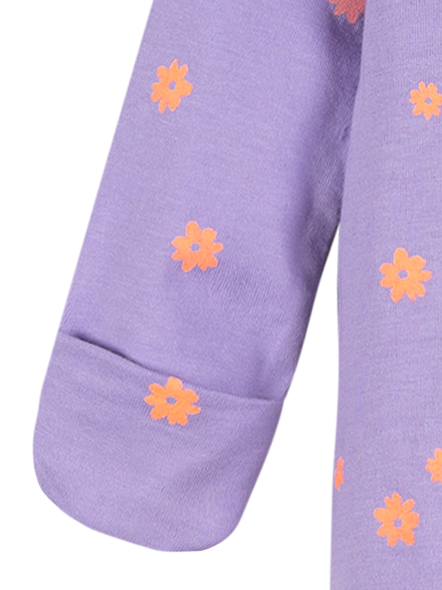Gerber Baby Girl 2-Way Zipper Cotton Sleep 'N Play Footed Pajamas, 2-Pack, Sizes Newborn - 3/6 Months