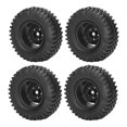 thumbnail image 4 of Universal RC Car Wheels, Outer Diameter 3.9 Inch 100mm RC Tires Replacement with Bumpy Texture, Excellent Grip, Strong Cushioning, Car Tires for Off Road Cars and RC Crawler, 4 of 7