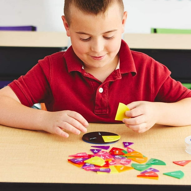 Juego De Imanes De Fracciones Magnéticos Para Enseñanza – Material Didáctico STEM Con Tarjetas De Ejercicios, Para Primaria Y Aprendizaje En Casa
