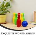 thumbnail image 3 of UPGRATOR 1pcs Plastic Bowling Set With Pins Ball Scorecards Fun Activity For Parent Games And Bowling Beginners, 3 of 8