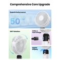 thumbnail image 4 of Ventilador portátil TOPK con batería de 5000 mAh y pantalla LED 3 en 1, 4 of 9