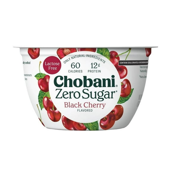 Yogurt griego Chobani Zero Azúcar cereza negra 150 g