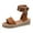 Brown, variant on CQONEPT Platform Sandals for Women Espadrille Sandals Wedge Sandals for Women Cute Beach Straw Sandals Comfortable Brown Sandals Vacation for Women Size 8.5 Brown