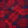 thumbnail image 5 of Skpblutn Women'S Button Down Shirts Winter Fall Casual Comfortable Tops Plaid Lined Jacket Up Fuzzy Checkered Flannel Round Neckline Long Sleeve Plus Size Blouse F 3Xl, 5 of 5