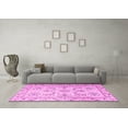thumbnail image 3 of Ahgly Company Indoor Round Medallion Pink Traditional Area Rugs, 6' Round, 3 of 4