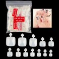 thumbnail image 1 of GHSDFBB 600PCS Fake Toenail Tips Set Full Cover False Toe Nail Tips in 12 Sizes for DIY Salon Foot Manicure Sticker Tools (Natural) 600pcs(natural), 1 of 7
