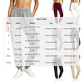 thumbnail image 3 of Admvng Womens Pants Cuffed Hem Drawstring Elastic Waist Casual Full Length Trousers with Pockets, 3 of 8