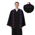 thumbnail image 4 of Kdxio Futuristic Purple Panther A、 Graduation Stole Class, Graduation Sash, Unisex Adult 36" Academic Commencements-Sharp Corner, 4 of 7