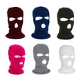 thumbnail image 2 of Mascarilla facial de punto con 3 agujeros, cálida y elástica para esquiar en invierno., 2 of 7
