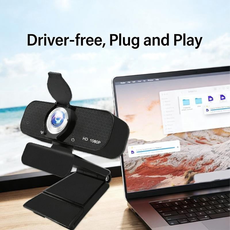 CEORPER 1080P 2K 4K Resolution Webcam Noise Cancelling Microphones and Tripods Mount