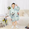 thumbnail image 6 of FORMRS Wearable Blanket Hoodie with Sleeves for Kids Cozy Flannel Sweatshirt, Ice Play, 6 of 7