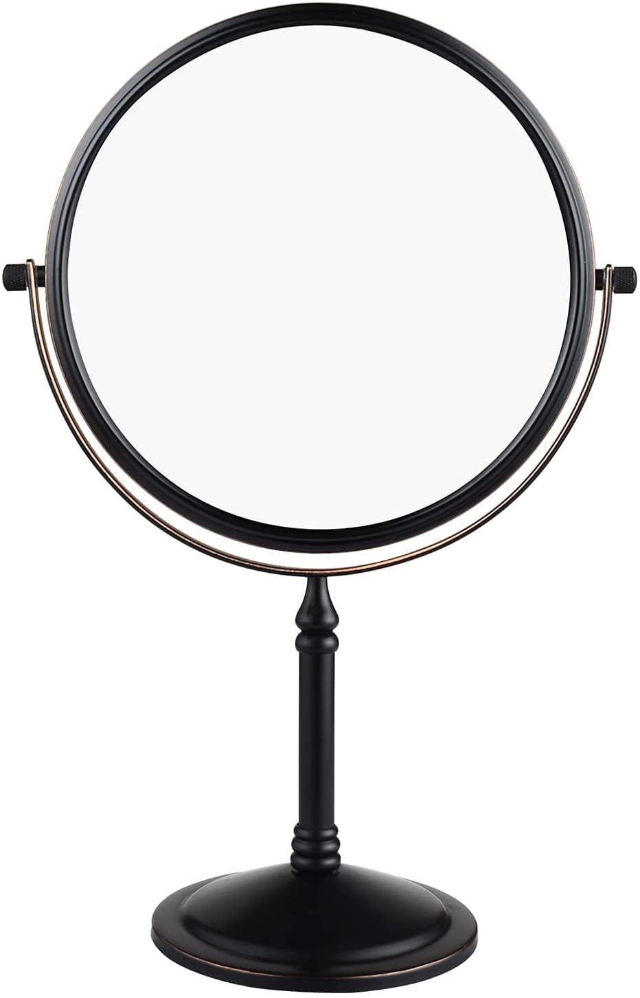 Freestanding Tabletop Makeup Mirror 8 Inch Double Sided 1x 3 X