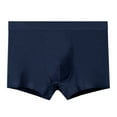 thumbnail image 3 of Ceisia Men's Solid Cotton Stretch Mid-Rise Boxer Briefs for Comfort & Daily Wear Dark Blue L Gifts, 3 of 3