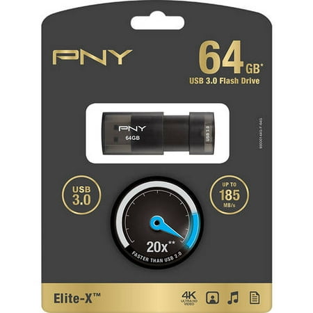 PNY 64GB Elite-X, USB 3.0