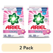 (2 pack) Ariel Laundry Detergent Powder with a Touch of Downy Freshness, 52 oz, 33 Loads
