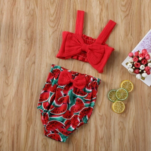 watermelon outfit for baby girl