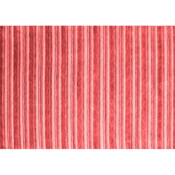 Ahgly Company Machine Washable Indoor Rectangle Abstract Red Contemporary Area Rugs, 2' x 3'