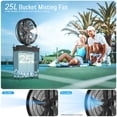 thumbnail image 2 of Bucket Portable Misting Fan with 25L Water Tank,Rechargeable Battery,3 Strong Winds 3 Spray Mister,Outdoor Cooling Fans for Camping,Patio, 2 of 8