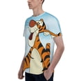 thumbnail image 3 of Tigger Men's T Shirts Cartoon Graphic Short Sleeve Tees Novelty Casual Unisex Adults Tee Shirt Tops, 3 of 8