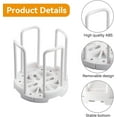thumbnail image 3 of ERSAN-Bowl Rack, Adjustable Plate Holder Retractable Dish Holder Dish Drying Rack Dinner Dish Plate Holder Plate Rack with Handle for Kitchen Countertop Cupboard, 3 of 4