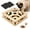 Brown-3 Pad, variant on Cat Nail File Scratcher with 3 Sandpaper Pads, 4 Bell Balls, 8 Screw, Solid Wood Cat Scratch Puzzle Enrichment Box Nail Filer Box Toy to File Nails, Cat Treat Box for Treat-Motivated Cats