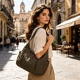 thumbnail image 1 of Bolsa cruzada de nailon para mujer, de gran capacidad, bolsa de hombro de lona resistente al agua para escuela, trabajo y viajes diarios con correa ajustable, 1 of 8