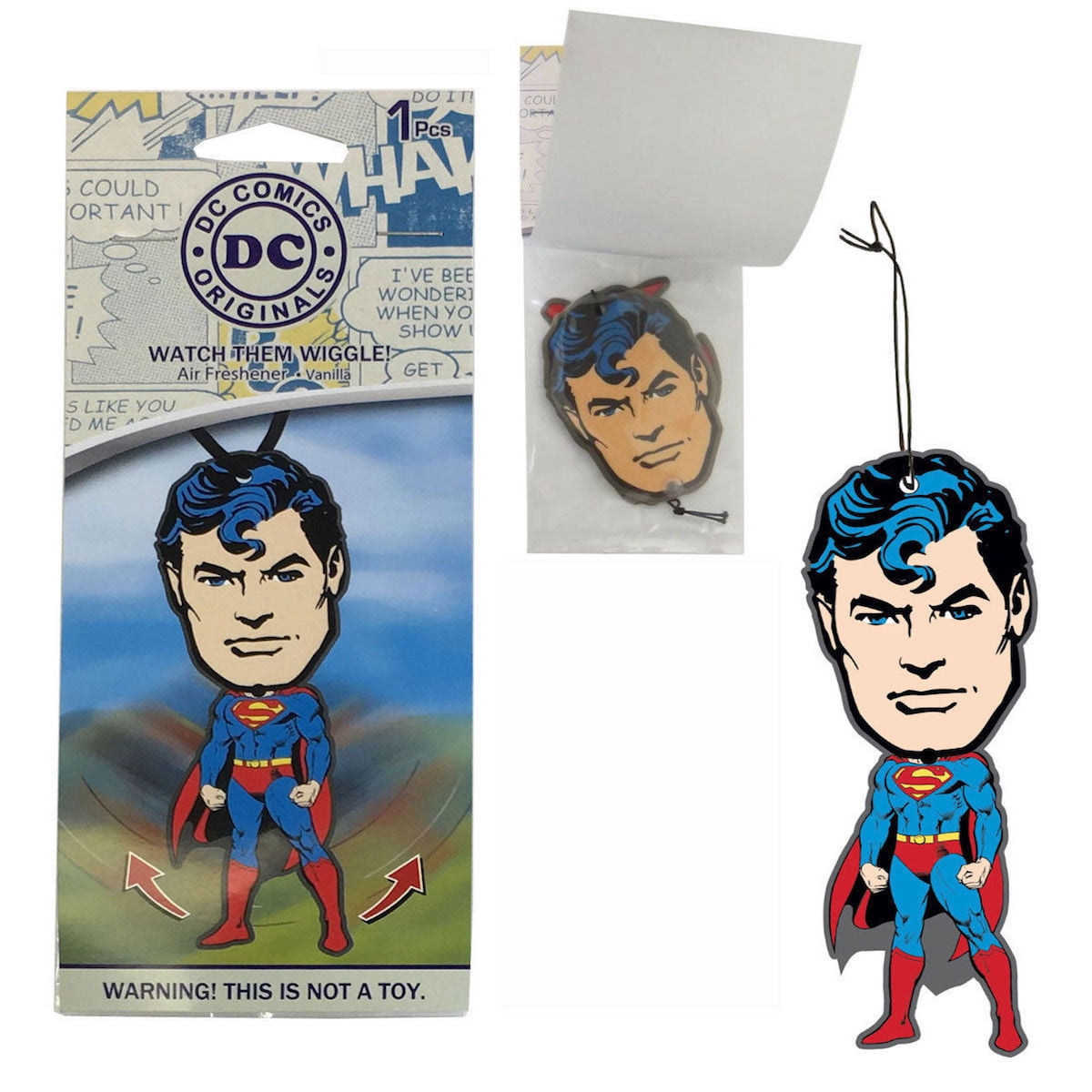 DC Comics Superman Car Accessories - Superman Air Freshener Wiggler (6-Pack)