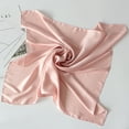 thumbnail image 4 of Women Solid Satin Square Scarf Winter Pure Color Pure Color Head Neck Shawl Ladies Gift Kerchief, 4 of 9