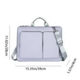 thumbnail image 3 of Foqnuq Lightweight Multi-Function Laptop Bag 14 Inch, Gray Blue Polyester, Casual Style, Suitable for Various Notebook Brands and Accessories, 3 of 6