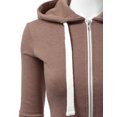 thumbnail image 2 of Doublju Women's Lightweight Pocket Zip-Up Hoodie Jacket for Women with Plus Size, 2 of 4
