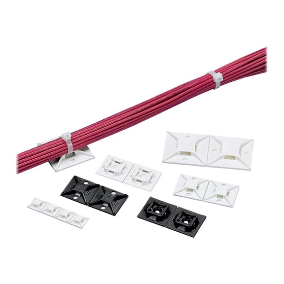 Panduit Cable Tie Base,4 Way,Natural,PK50 SGABM50-A-L
