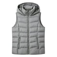 thumbnail image 6 of Women's Cropped Puffer Vest winter Lightweight Quilted Jacket Vest Sleeveless Stand Collar Zipper Coats with Pockets, 6 of 7