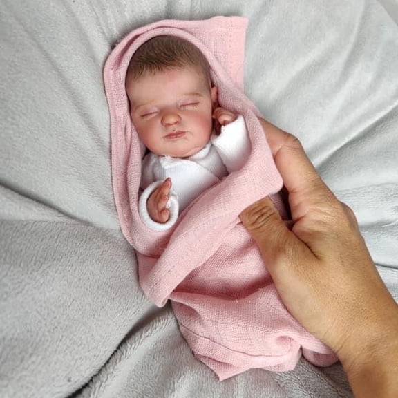 10inch miniature preemie baby doll soft silicone vinyl real touch Art Made 3D Skin Lifelike Baby Collectible Doll