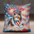 thumbnail image 2 of Shetland Sheepdog Patriotic Welcome for 4Th of July Independence Day Pillowcase Double Sided Sheltie Dog Lover Gifts Pillow Case Covers - 00010, 2 of 3