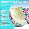 thumbnail image 5 of Premium Leopard Pattern Memory Foam Seat Cushion Ergonomic Chair Pad for Office Chair, Car, Airplane & Bleachers Sciatica, Tailbone Hip & Back Pain Relief - Chair Cushion for Long Office Workers., 5 of 5