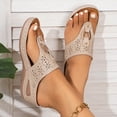 thumbnail image 6 of Lovskoo Platform Flip Flops for Women, Arch Support Cushion Thong Sandals, Thick Sole Pillow Slippers, Non-Slip Summer Beach Shoes, 6 of 7