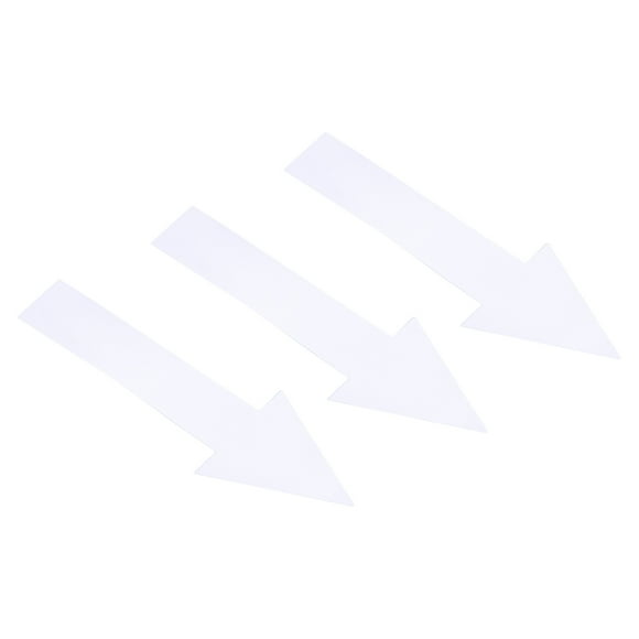 Uxcell 8x2" Arrow Sticker PVC Directional Sign Adhesive Removable Floor Decal White 10Set / 30Pieces