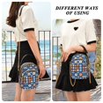 thumbnail image 6 of FORMRS Crossbody Bag for Women Quilted Travel Shoulder Cell Phone Purse with Chain Strap Handbag, Modern Color Circle, 6 of 7