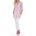 thumbnail image 4 of White Mark Women's Piper Plaid Tunic Top, 4 of 4