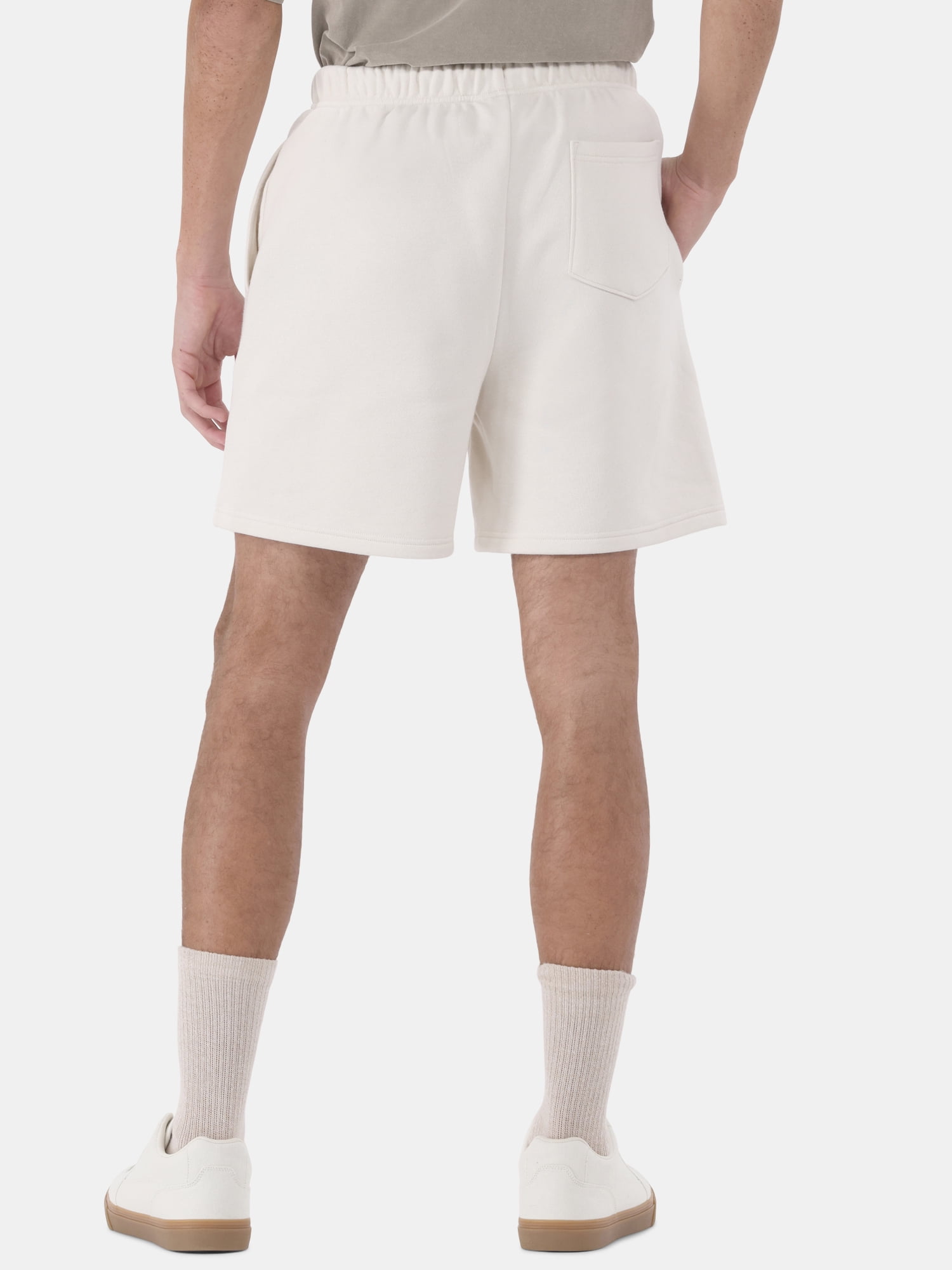 No Boundaries Soft Fleece Jogger Shorts, 6" Inseam, 2-Pack, Men's and Big Men's