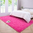 thumbnail image 2 of Noahas Luxury Fluffy Rugs Ultra Soft Shag Rug for Bedroom Living Room Kids Room, 6'x9',Hot Pink, 2 of 8