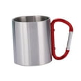 thumbnail image 3 of Taza de Camping con mango de gancho, taza reutilizable para beber, taza con mosquetón para mochilero Mango rojo, 3 of 8