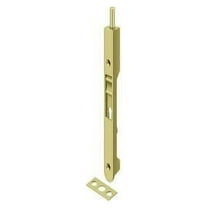 1pk Deltana 7FBR3 Heavy Duty Flush Bolt, 7", Bright Brass