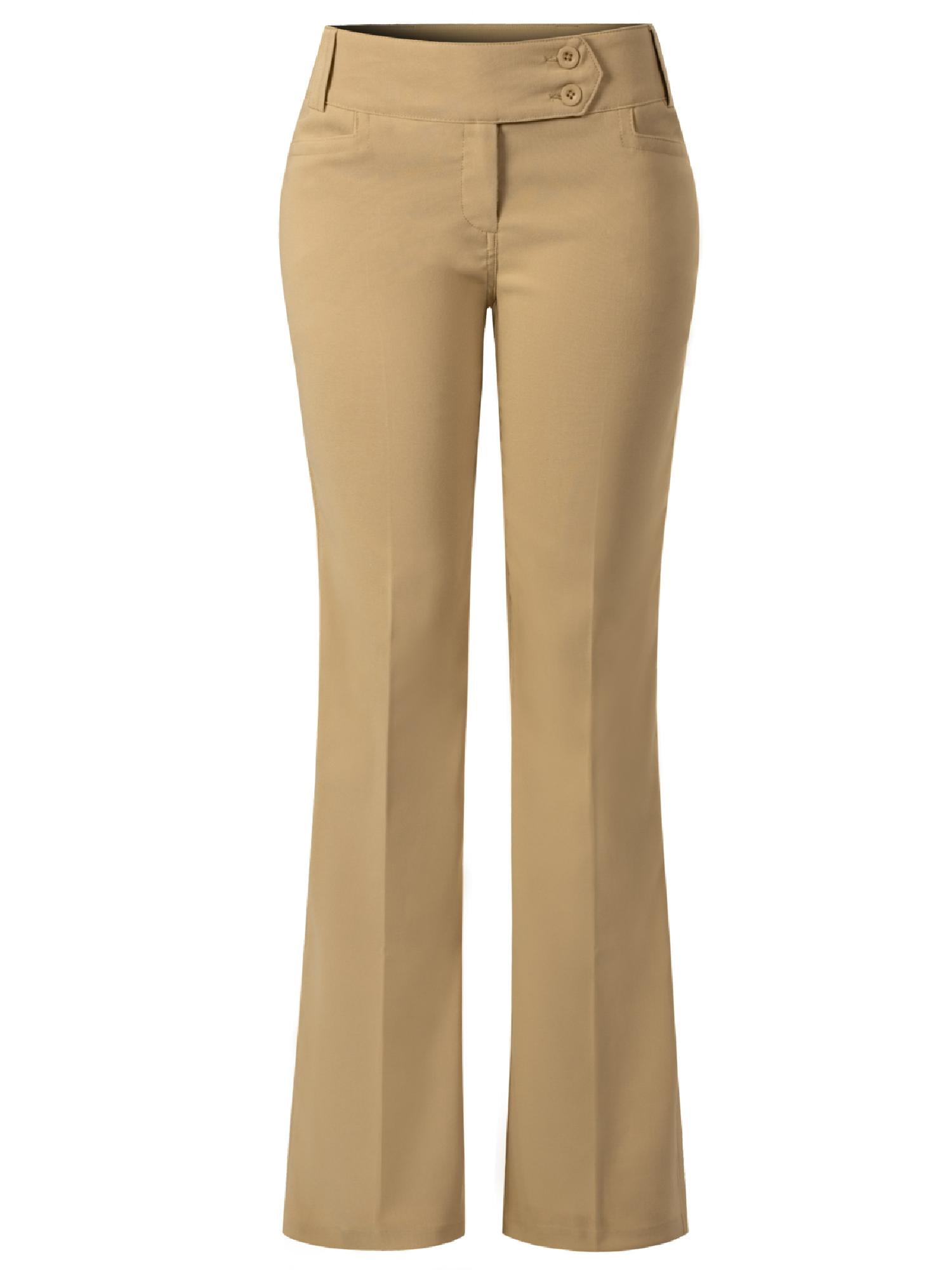 slim bootcut khakis