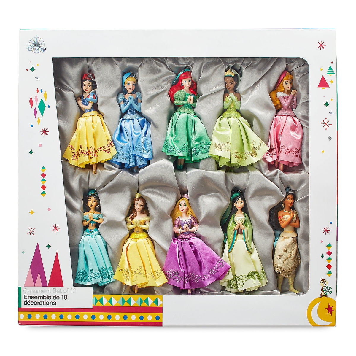 ORNAMENT COLLECTION ディズニープリンセス10個セット Disney Store Princess Sketchbook Ornament Set 10 Pieces Ariel