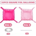 thumbnail image 2 of LQQBOX Hot Magenta Pink Square Foil Balloons Wall Backdrop Double Sided Balloon For Anniversary Bachelorette Birthday Engagement Bridal Baby Shower Party Decorations, 2 of 7