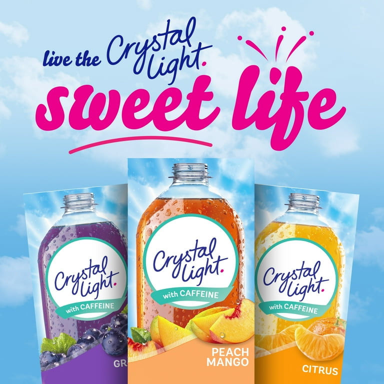 3 pack) Crystal Light Peach Mango Sugar Free Drink Mix