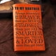 thumbnail image 2 of Libreta de cuero NNYTTK 'To My Brother' Hermanas Brothers Hermano Inspirador Grabado regalo Cuaderno Vintage cumpleaños, 2 of 3